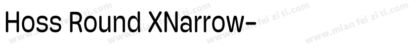 Hoss Round XNarrow字体转换